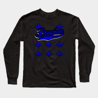 Caprice Brougham Pattern Blue Long Sleeve T-Shirt